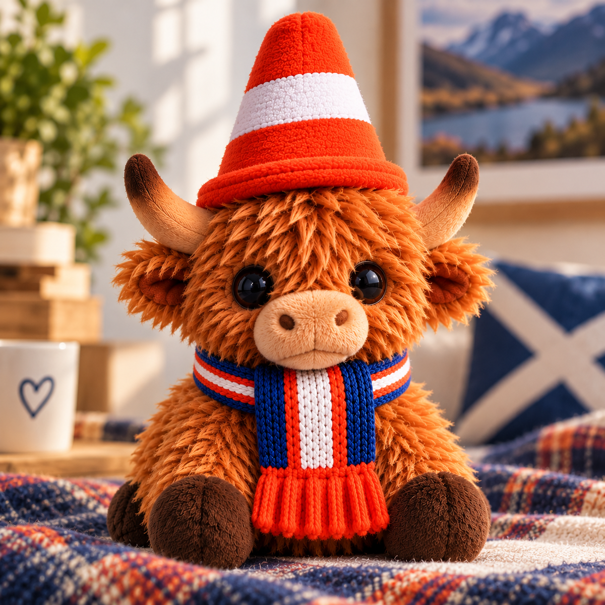 Herdy The Original Cone Cow Plush Toy
